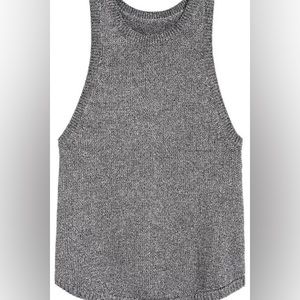 H&M Knit Silver Tank Top